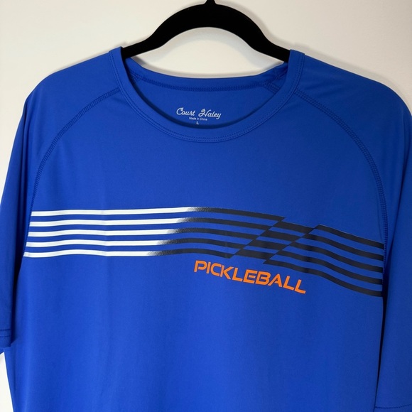 Court Haley Blue Pickleball Men’s Graphic T-Shirt Size L - Picture 3 of 6